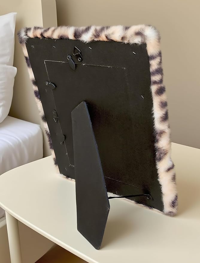 Small Cool Makeup Mirror for Desk and Wall, Gold Desk Wall Mirror, Y2K 2000S Leopard Cheetah Print Stockholm Dorm Room Home Decor for Bedroom Aesthetic
