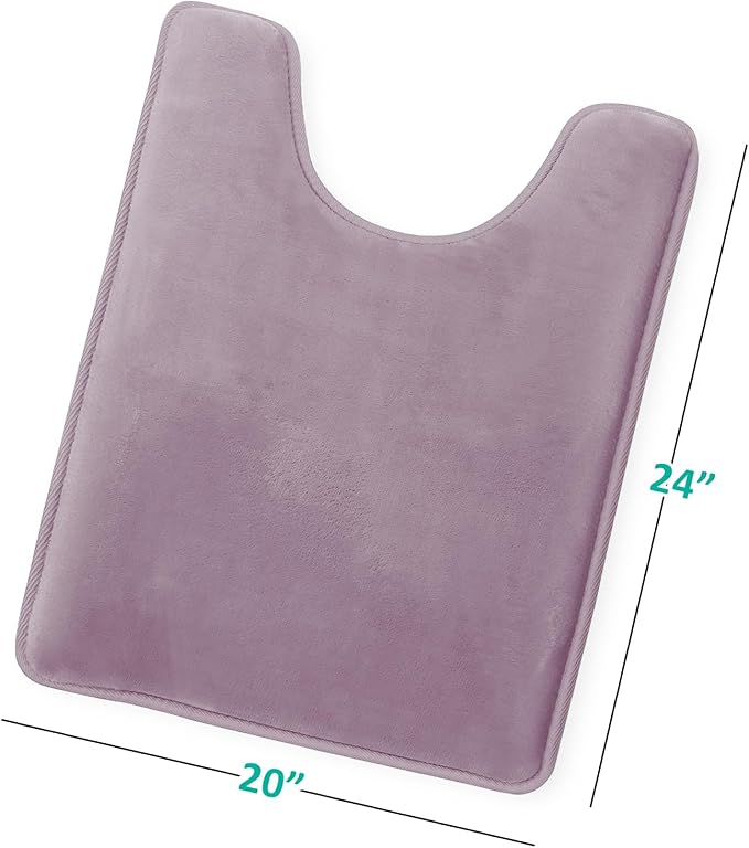 Clara Clark Bathroom Rugs, Velvet Memory Foam Bath Mat, Non-Slip Bath Rugs, Machine Wash, Dries Quickly, Ultra Soft Plush Bath Mats for Bathroom,