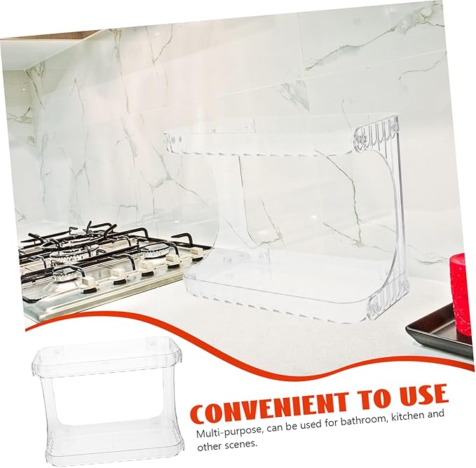 Zerodeko Bathroom Organizer Double Counter Shelf for Toiletries Cosmetics Stylish Corner Storage for Bathroom Kitchen Sleek Design Enhances Decor