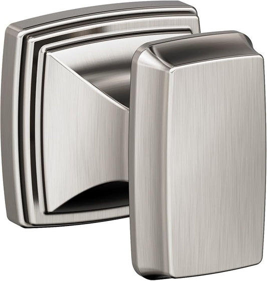 Amerock BH36030G10 | Brushed Nickel Single Robe Hook | 2-1/8 in. (54 mm) Length Towel Holder | Revitalize | Towel Hook for Bathroom | Bathroom Hardware | Bath Accessories