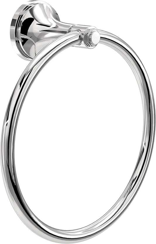 Franklin Brass Woodruff (1-Pack) Hand Towel Holder Polished Chrome Towel Racks for Bathroom Wall Round Towel Ring Holder for Bath Towel Hanger for Kitchen, Bathroom Accessories WDRF46-PC