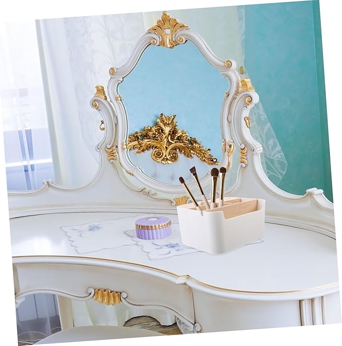 Creative Desktop Organizer Storage Box Versatile Table Organizer for Makeup Lipstick Multi-compartment Storage Case for Home and Vanity Use