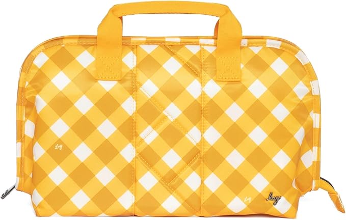 Flash SE Cosmetic Case, GINGHAM MUSTARD