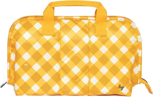 Flash SE Cosmetic Case, GINGHAM MUSTARD