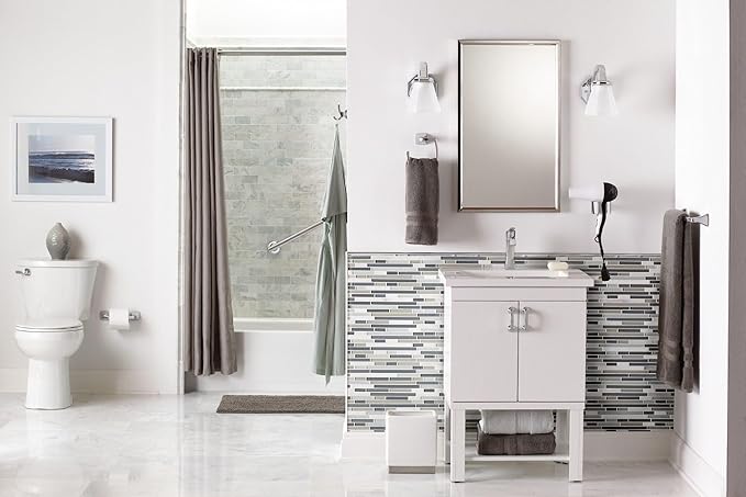 Moen YB5118BN Voss 18-Inch Bathroom -Towel Bar, Brushed Nickel