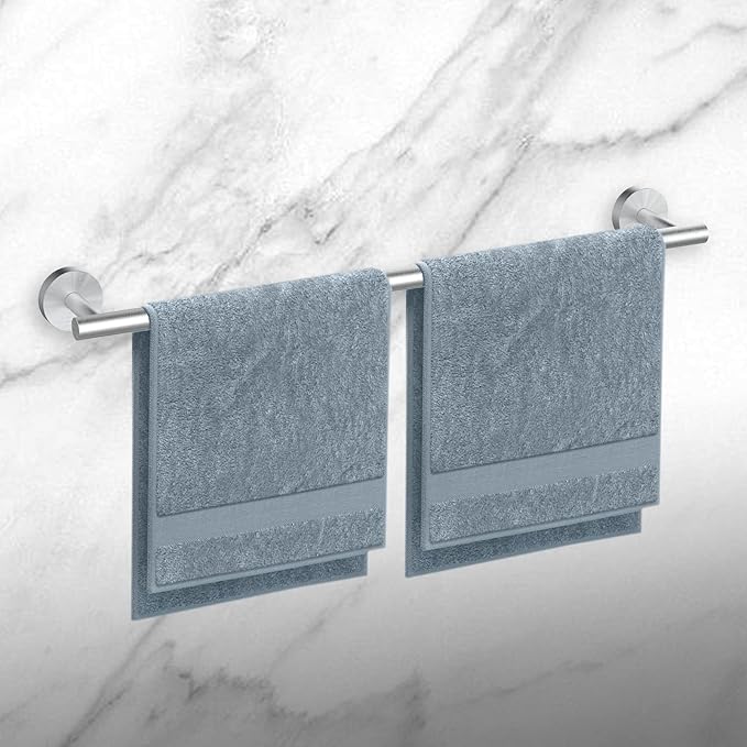 Newfun 16 Inch Brushed Nickel Bathroom Towel Bar, 2Pcs Towel Racks for Bathroom Rod Classic SUS304 Stainless Steel Bathroom Towel Holder Wall Mounted