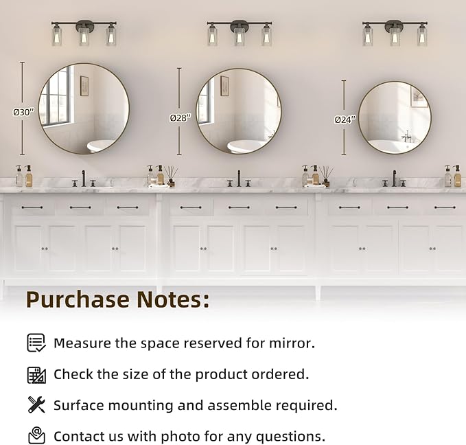 28 x 28 Inch Round Medicine Cabinet with Mirror,Gold Circular Bathroom Cabinet Wall Mounted,Metal Framed Mirror Medicine Cabinet with Adjustable Shelves for Bathroom Vanity
