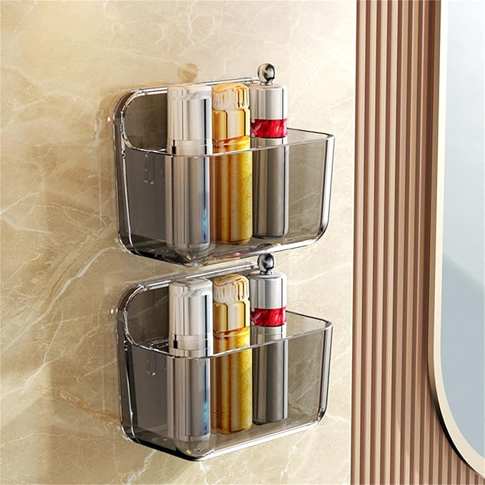 Wall Mounted Storage Organizers Wall Mounted Storage Shelf Adhesive Organizers Holder for Various Flat Surfaces Bathroom Shelf