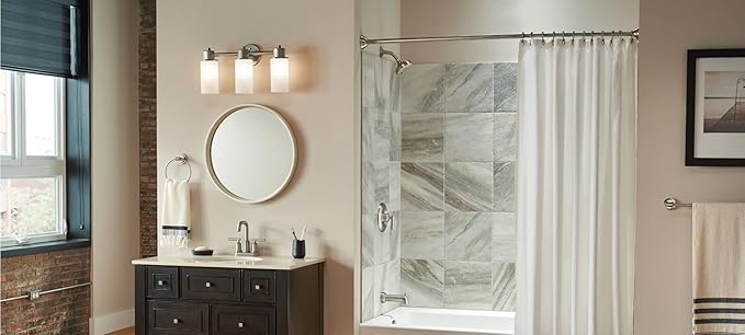 Moen DN0786BN Iso Bathroom Hand Towel Ring, Brushed Nickel (Pack of 3)