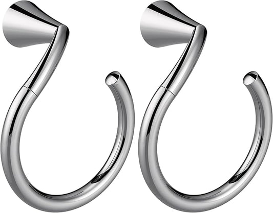 Moen YB2386CH Glyde Towel Ring, Chrome (Pack of 2)
