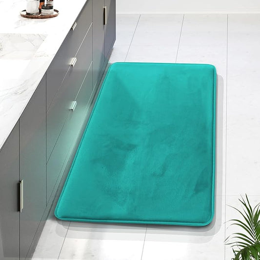 Clara Clark Bathroom Rugs, Velvet Memory Foam Bath Mat, Non-Slip Bath Rugs, Machine Wash, Dries Quickly, Ultra Soft Plush Bath Mats for Bathroom,