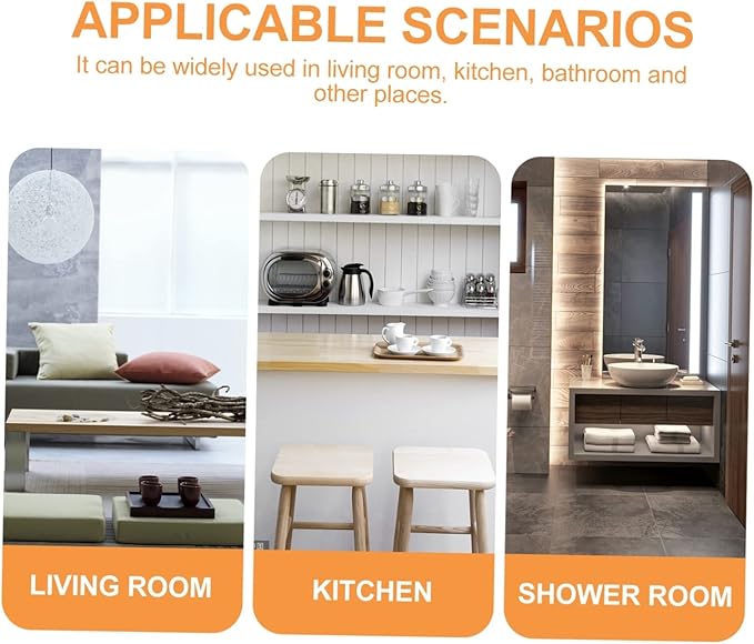 Glass Shelf for Bathroom ，Glass Aluminum，Spice Rack Organizer Rotating Storage Multifunctional Kitchen