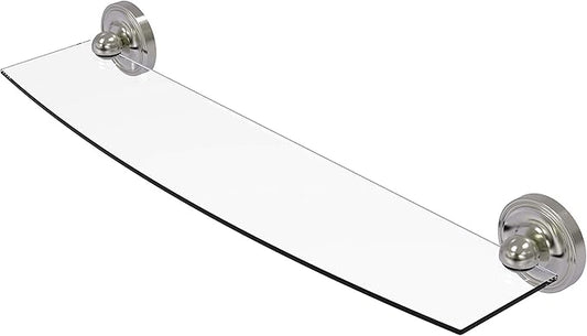 Allied Brass R-33/24-SN R 33 Regal Collection Inch Glass Shelf, 24 Inch, Satin Nickel