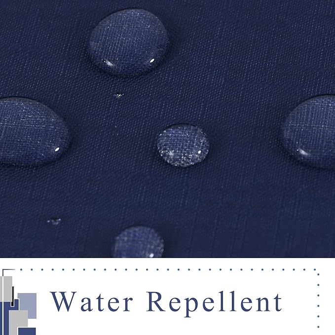 Modern Blue Shower Curtain Set with Hooks Blue and White Shower Curtain for Bathroom Fabric Grey Abstract Geometric Bath Curtains Decorative Gray Water Repellent 72x78