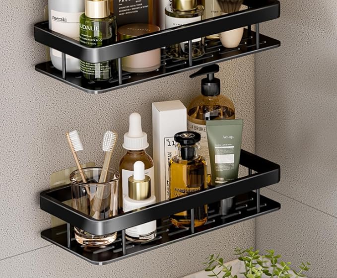 Shelf, Bathroom Vanity, Storage Kitchen, Double Thickened-Patch Square Basket