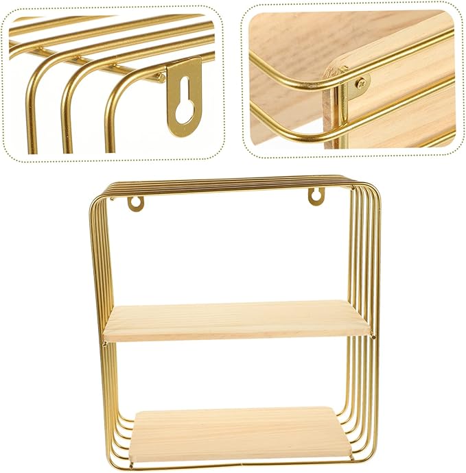 PRETYZOOM Double Bathroom Storage Rack Nail Toilet Shelf for Easy Installation Organizer for Toiletries and Cosmetics Space Saving for Bathroom and Kitchen Strong Load Bearing Design