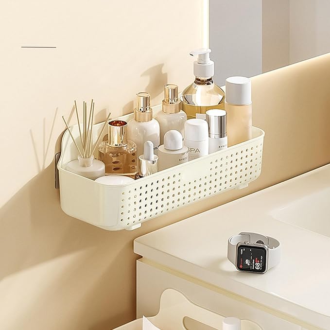 Space Saving Wall Shelf for Bathroom Kitchen Easy Installation Multiple Layer Cosmetic Organizers Bathroom Shelves