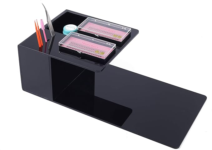 Eyelash Extension Pillow Shelf Stand, Makeup Tool Display Cabinet Shelves, Tool Organizer For Eyelash Extension Pillow - Black