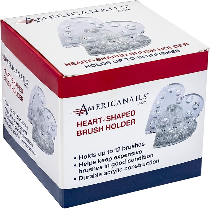 Americanails Heart-Shaped Brush Holder
