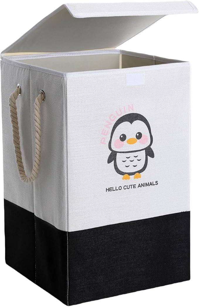 Laundry Hampers with lid,Hampers for Bedroom,Laundry Baskets with Handles,Collapsible Laundry Baskets,Hampers for Toys,Clothing,Pillow sheets,Living room Decoration Basket