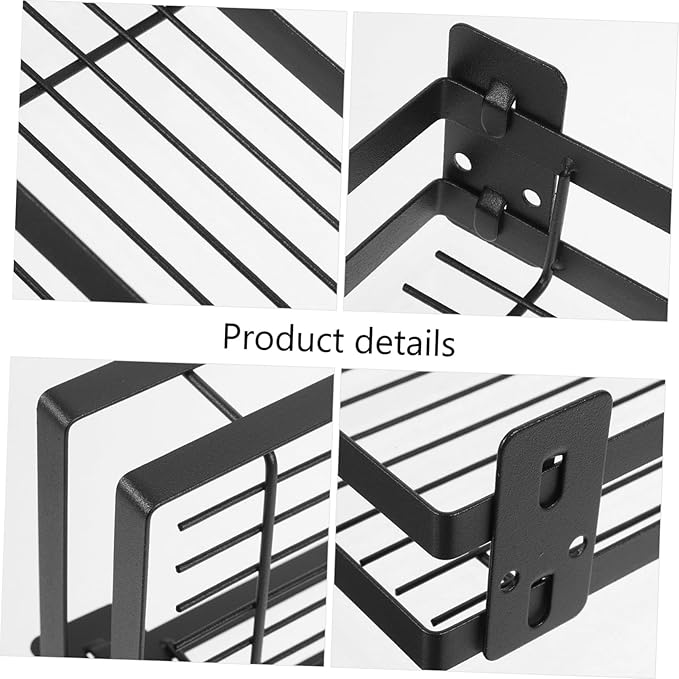 Mobestech Punch Bathroom Organizer Heavy Duty Storage Rack for Shampoo and Towels Wall Mounted Shower Shelf Sturdy Bathroom and Kitchen Storage Design