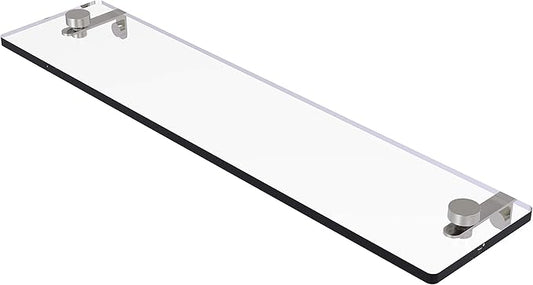 Allied Brass MT-1-22 Montero Collection 22 Inch Vanity Beveled Edges Glass Shelf, Satin Nickel