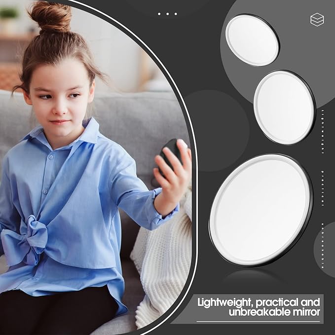 Hoolerry 24 Pcs Inspirational Compact Mirror Bulk 2.76 Inch Small Pocket Mirrors You're Awesome Appreciation Gifts for Women Coworker Employee Teacher