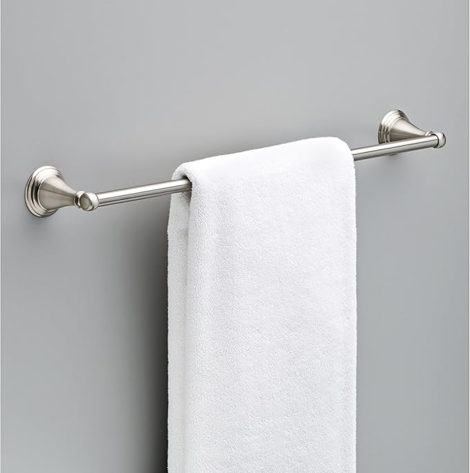 DELTA 79624-BN Windemere 24 Inch Towel Bar Rack, SpotShield Brushed Nickel