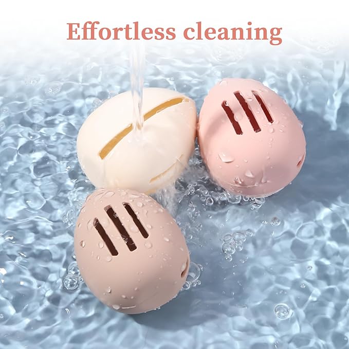 3 Pcs Makeup Sponge Holder, Cosmetic Travel Cases, Beauty Blender Storage, Durable Silicone Organizer for Wet or Dry Makeup Sponges, Space-Saving, Easy to Clean (white/pink/khaki)