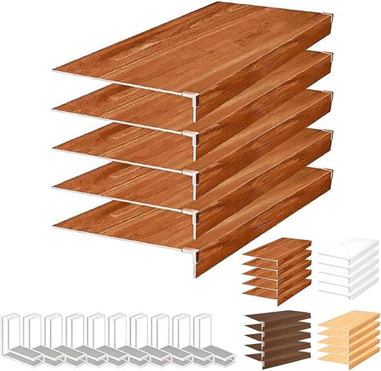 Wire Rack Covers 27x14x2in Orange Color 5pcs Wire Shelf Covers Detachable and Waterproof Shelf Liners with Acrylic Fixing Clip for Organizing