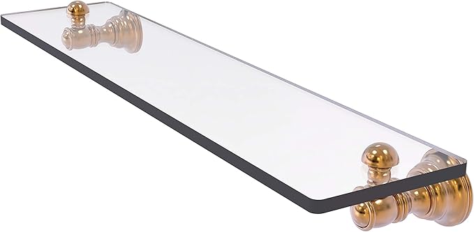 Allied Brass CL-1-22 Carolina Collection 22 Inch Glass Shelf, Brushed Bronze