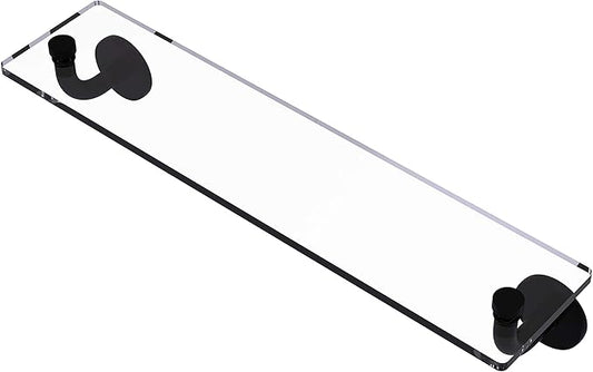 Allied Brass RM-1-22 Remi Collection 22 Inch Vanity Beveled Edges Glass Shelf, Matte Black
