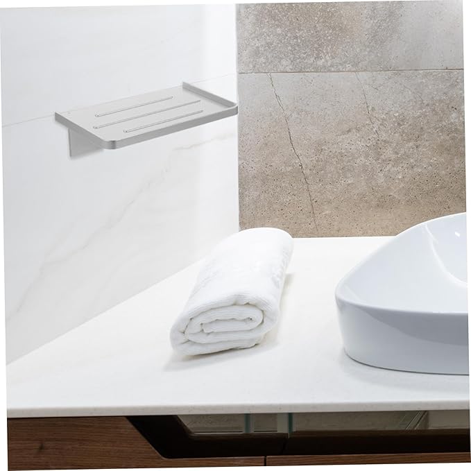 Hemobllo 2pcs Bathroom Phone Holder Wall Mounted Storage Shelf for Easy Access Shower No Drill Installation Design for Versatile Use Finish Corner Organizer for Bathroom