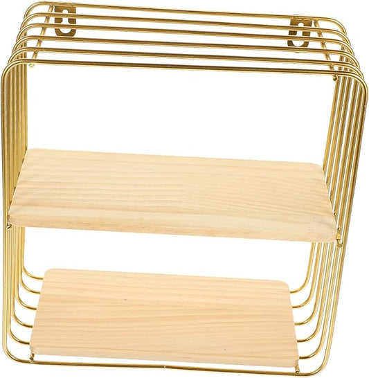 PRETYZOOM Double Bathroom Storage Rack Nail Toilet Shelf for Easy Installation Organizer for Toiletries and Cosmetics Space Saving for Bathroom and Kitchen Strong Load Bearing Design