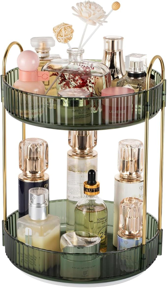 Argox 360 ° Rotary Makeup Organizer, Bathroom Counter Organizer,Skincare Care Organizer,Make up Organizers and Rotary Storage.