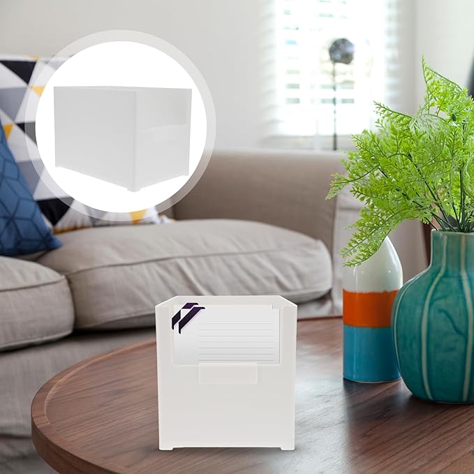 SHINEOFI Box Storage Box Jewelry Holders Kitchen Utensil Holder Desktop Stand Makeup Drawers Rubber Mallet Storage Bins Stacking Desktop Container Makeup Stand Plastic Cosmetic White