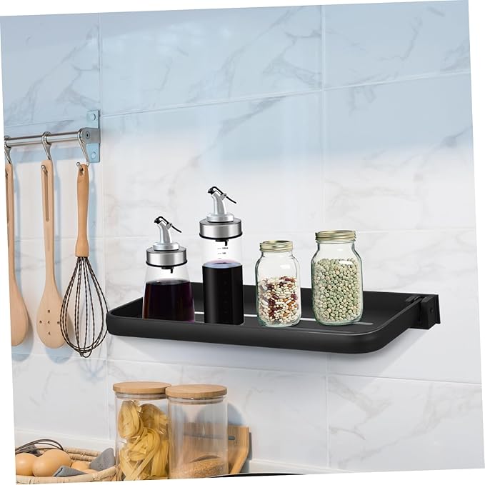 Alipis Foldable Wall Shelf for Bathroom Space-Saving Metal Storage Rack with Drainage for Efficient Organization of Toiletries and Essentials Kitchen Laundry Room
