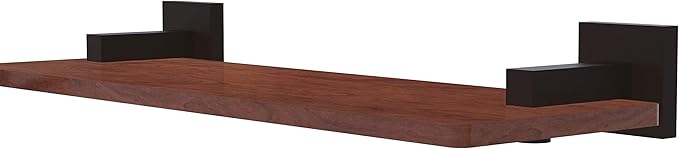 Allied Brass MT-1-16-IRW Montero Collection 16 Inch Solid IPE Ironwood Wood Shelf, Oil Rubbed Bronze