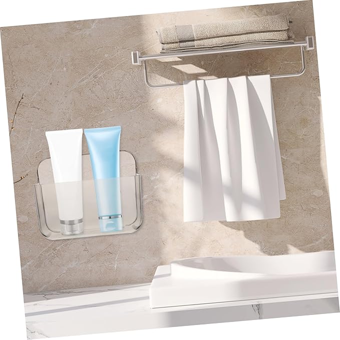 balacoo Toilet Storage -Mounted Storage Shelves Bathroom Organizer Wall Rack Draining