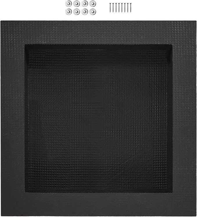 VEVOR Shower Niche,16-Inch Width x 16-Inch Height x 3.5-Inch Depth Single Shelf Organizer,Wall-Inserted Niche Recessed Sealed Protection Modern Soap Storage for Shower Bathroom,Black