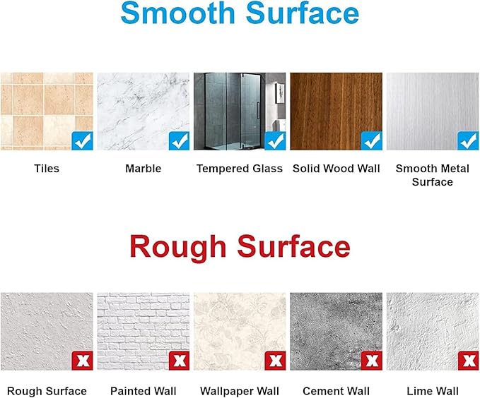 8pcs Shower Caddy Adhesive Replacement, Shower Shelves Strip Pad Organizer Sticker, Bathroom Heavy Duty Strong Sticky Wall No Drilling Transparent