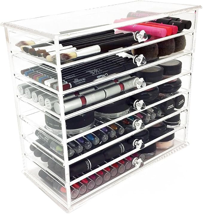 OnDisplay Caitlyn 7 Tier Acrylic Cosmetic/Makeup Organizer