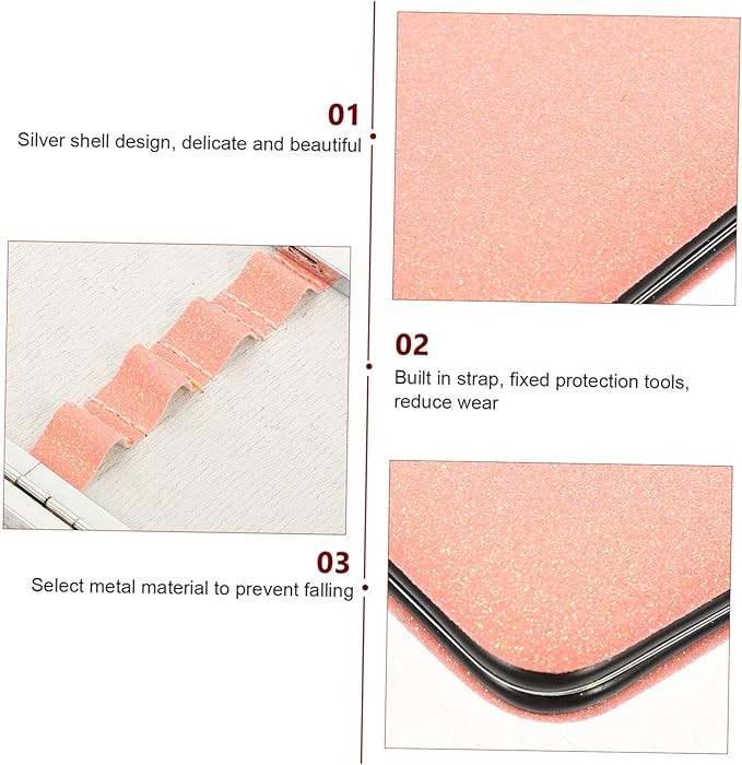 Eyelash Tweezers Case 6.10X3.14X0.59In Portable Magnetic Closure Storage Box Organizer for Lash Extension Tools and Makeup Accessories