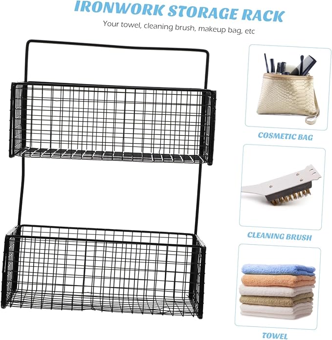 GLEAVI Bathroom Shelving Kitchen Storage Shelf Wall-Mounted Rack Smooth Surface Easy to Clean