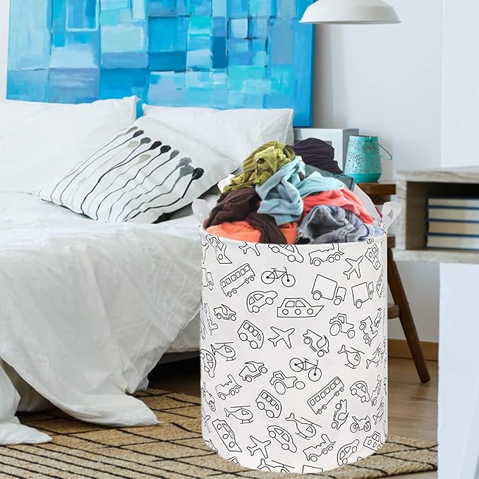 Collapsible Laundry Basket in Bedroom Waterproof Laundry Hamper in Bathroom Large Laundry Bag in College Dormitory Cloakroom Livingroom Nursery Organizer Toy Bin