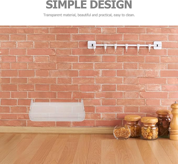 BESPORTBLE Floating Wall Shelves Bathroom Organizer Shelf L-Shaped Kitchen Seasoning Rack Wall Mounted Storage Holder for Bathroom and Kitchen