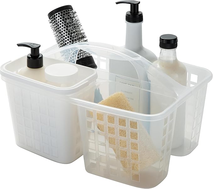 Bath Bliss 2 in 1 Portable, Bathroom Shower Caddy for Shampoo, Conditioner, Soap, and Cosmetics, in Bath Tote