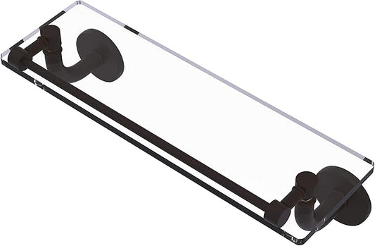 Allied Brass RM-1-16-GAL Remi Collection 16 Inch Vanity Gallery Rail Glass Shelf, Oil Rubbed Bronze
