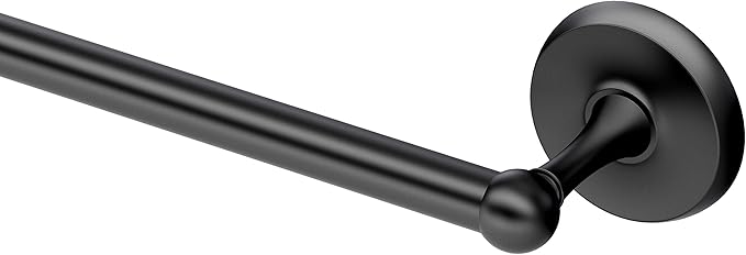 Gatco 5078MX Desinger II Towel Bar, 30 Inch, Matte Black/Wall Mounted Single Towel Holder