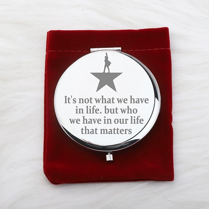 WUSUANED Musical Star Makeup Mirror Musical Lover Gift Theatre Inspired Mirror Drama Lover Gift (Drama Star Mirror S)